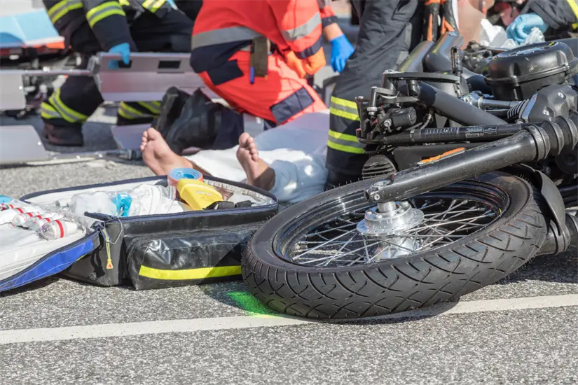 Accidente de moto. Foto: Canva
