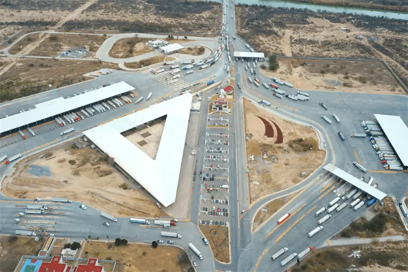 Aduana de Nuevo Laredo, una de las más importantes de México y Tamaulipas. Foto: Carlos García
