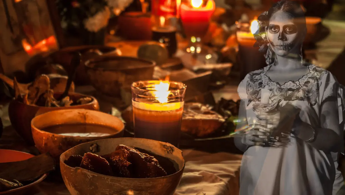 El altar es uno de los símbolos del Hanal Pixán en Yucatán Foto: Sophie Segura/Yucatán Turismo