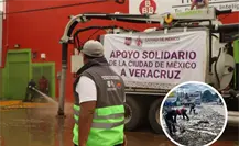 CDMX moviliza 138 trabajadores y maquinaria para ayudar a Poza Rica y Álamo