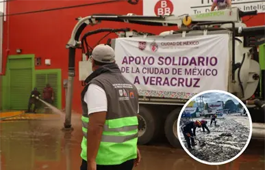 CDMX moviliza 138 trabajadores y maquinaria para ayudar a Poza Rica y Álamo