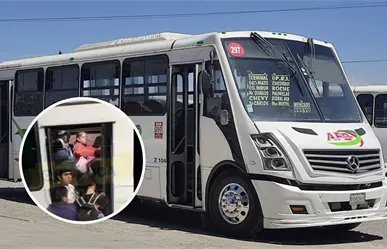 VIDEO | Pasajeros cuelgan de la puerta de una micro en Toluca y causan indignación en redes