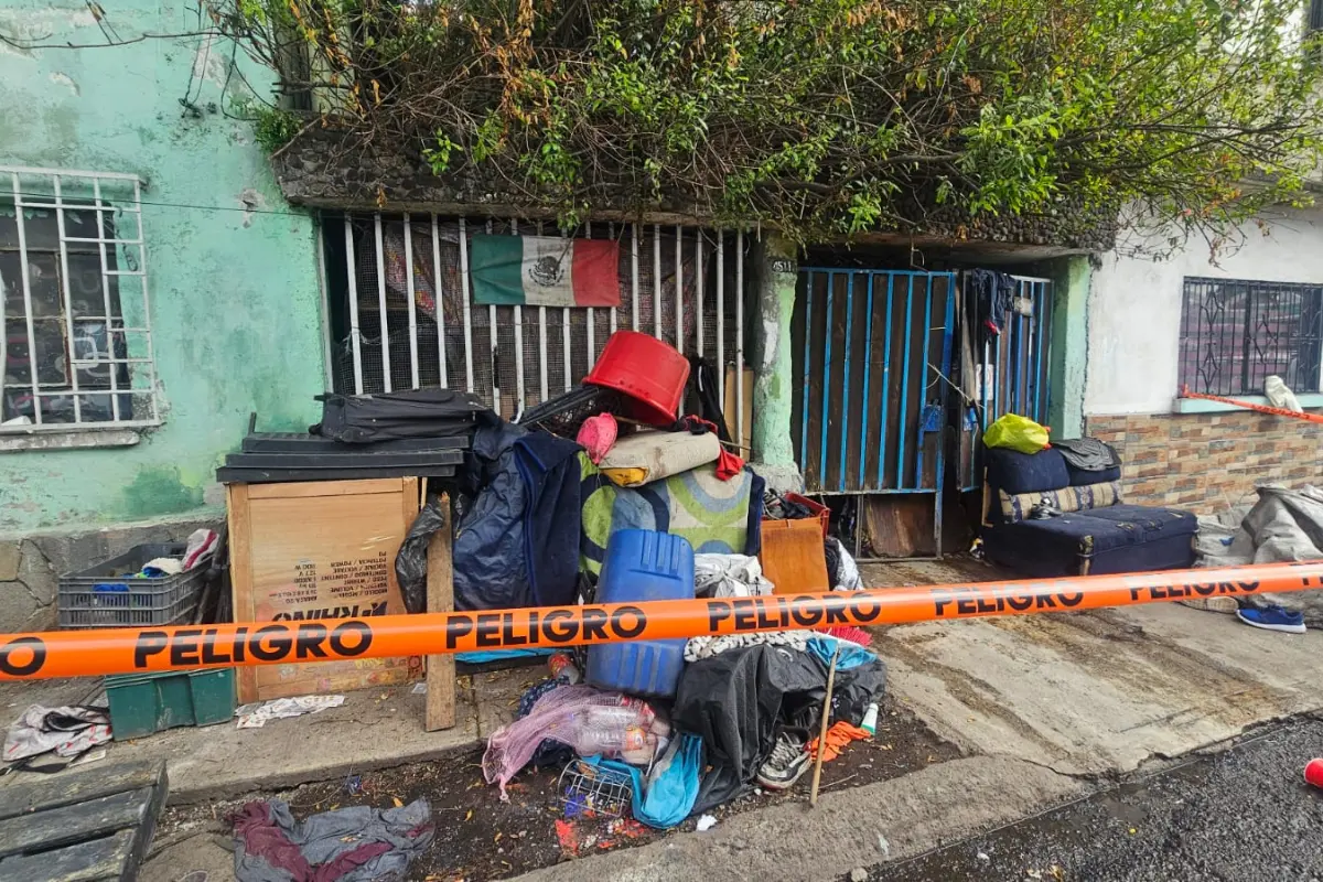Escena de ataque contra una mujer en Gustavo A. Madero. Foto: