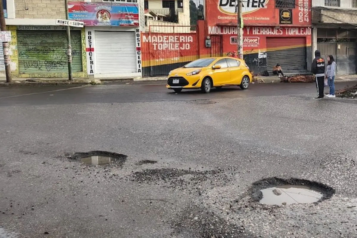 Baches en CDMX. Foto: Maps