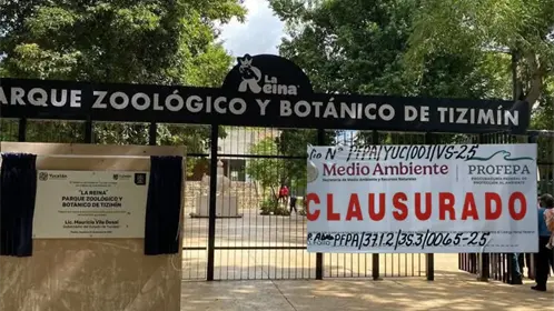 PROFEPA clausuran el zoológico "La Reina" de Tizimín tras anomalías