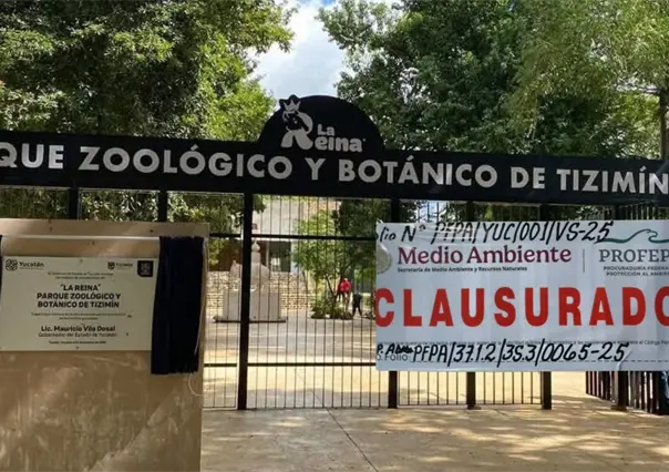 PROFEPA clausuran el zoológico "La Reina" de Tizimín tras anomalías