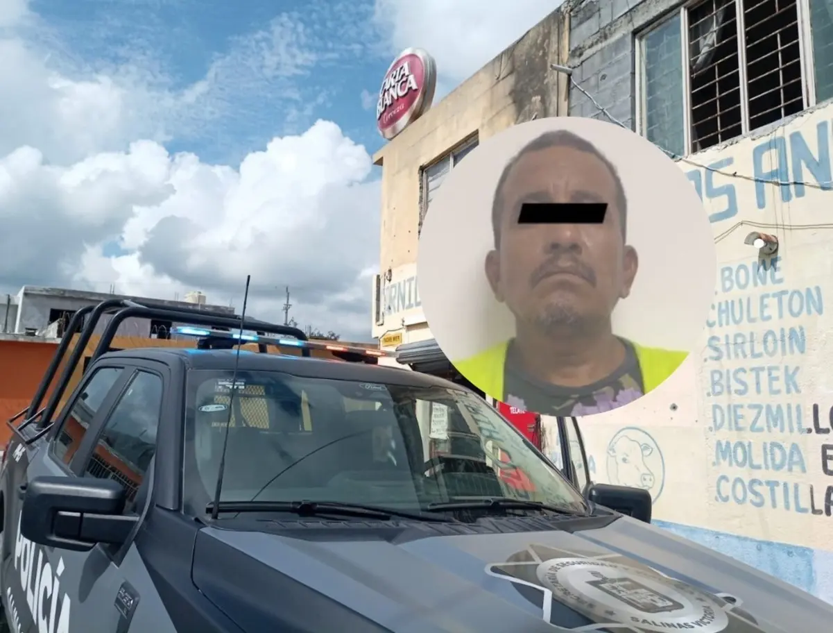 El hombre, identificado como Sabino N, de 56 años, fue abordado por los oficiales, quienes procedieron a realizarle una inspección. Foto: Canva/Secretaría de Seguridad y Vialidad de Salinas Victoria.