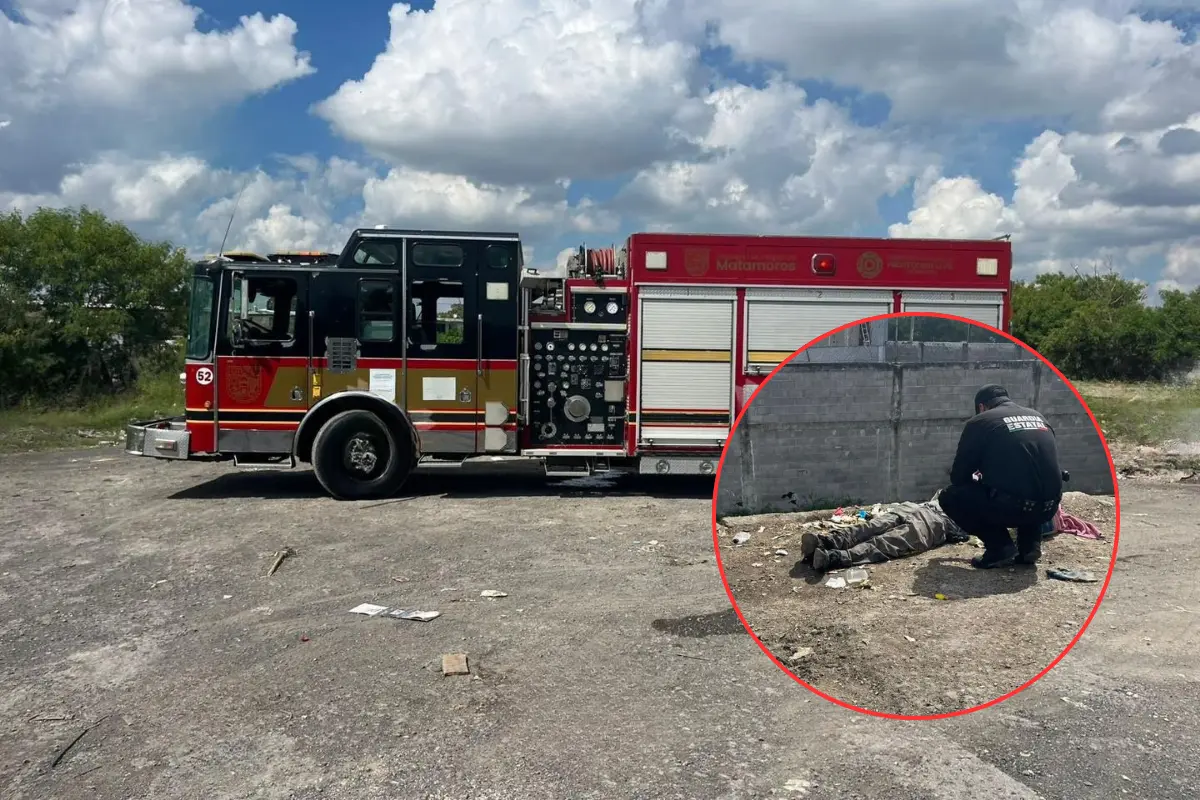 Explota batería de celular y lesiona a recolector de basura mientras realizaba sus labores en el municipio de Matamoros