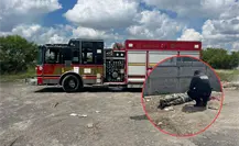 Explota batería de celular y lesiona a recolector de basura mientras realizaba sus labores en el municipio de Matamoros