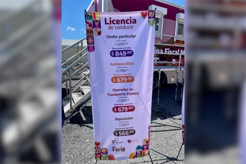 Descuentos en el trámite y expedición de licencias de conducir en la Feria Tamaulipas 2025. Foto: Carlos García