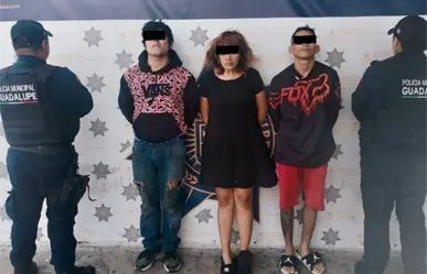 Arrestan a banda de ladrones a tiendas de conveniencia tras denuncia ciudadana en Guadalupe