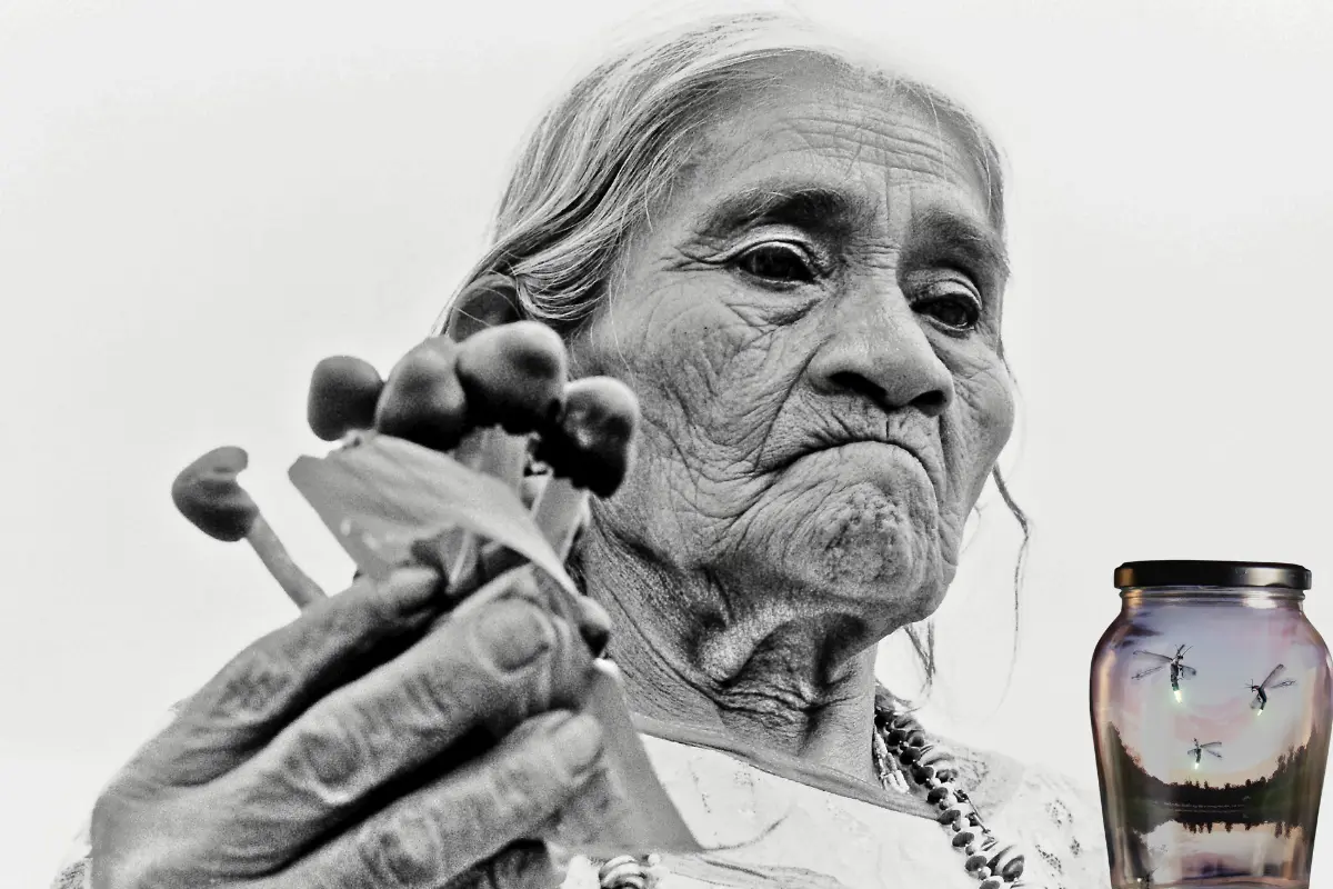 Luciernaga es nombrada como María Sabina. Foto: canva