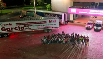 Alcalde de García Manuel Guerra Cavazos encabeza envío de más de 65 toneladas de ayuda a Veracruz tras inundaciones