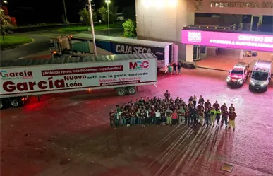 Alcalde de García Manuel Guerra Cavazos encabeza envío de más de 65 toneladas de ayuda a Veracruz tras inundaciones