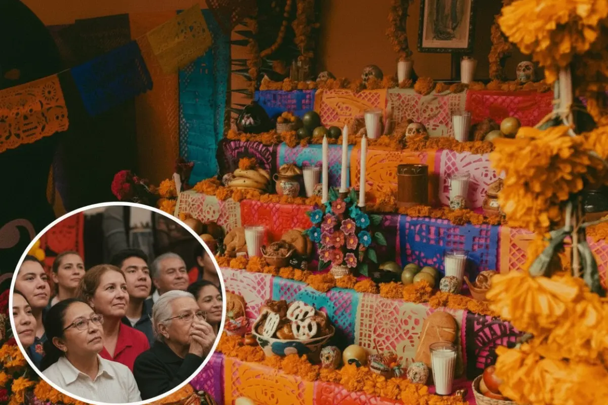 Ofrenda mexicana. Foto: IA