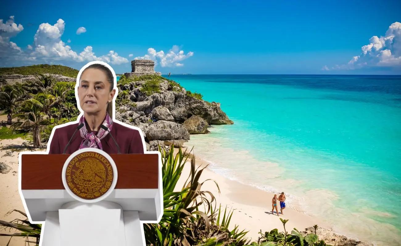¿Por qué intervino Claudia Sheinbaum en el tema de las playas de Tulum? Foto: Canva | Cortesía