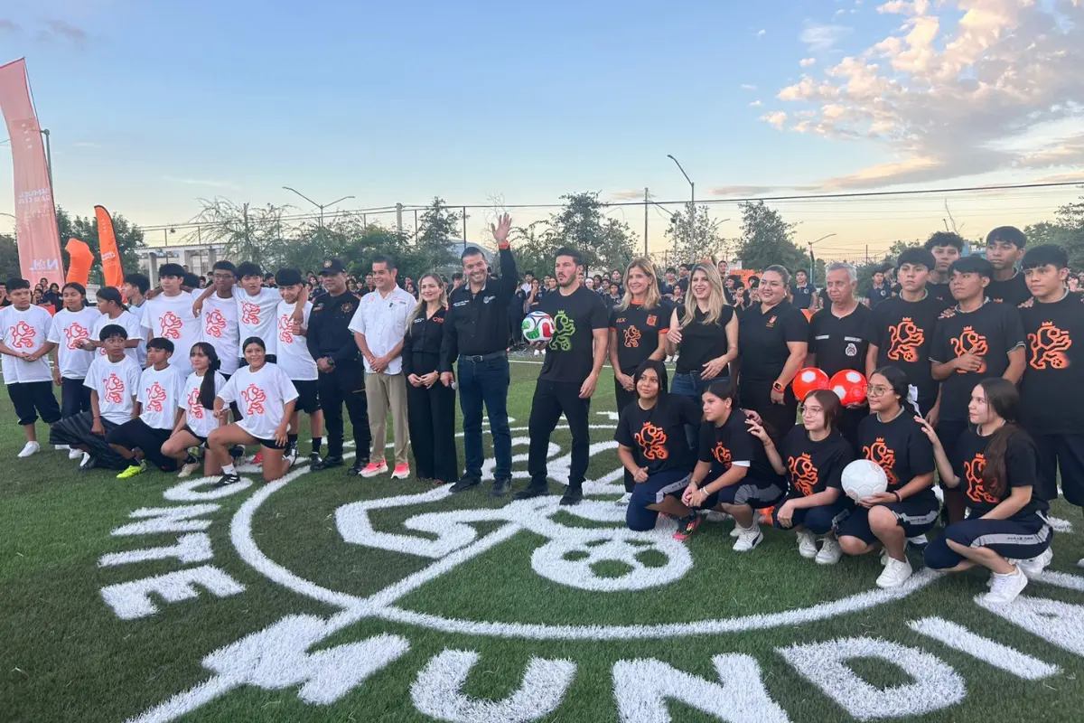 Esta es la cancha número 322 que inaugura el gobernador, Samuel García Sepúlveda/Foto: Jorge López