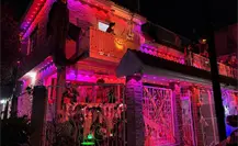 Brujas, calaveras y luces: la casa de Halloween más famosa de Monterrey