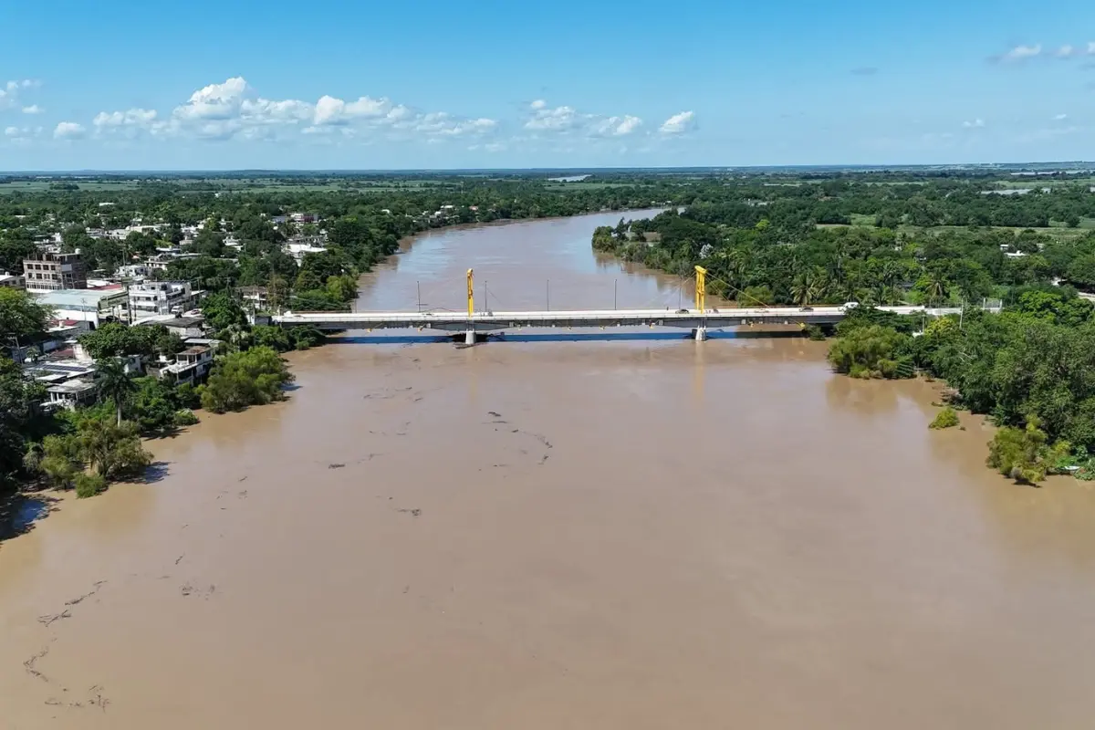 Crecientes del Río Pánuco pueden afectar zonas bajas de Tamaulipas | Foto: FB