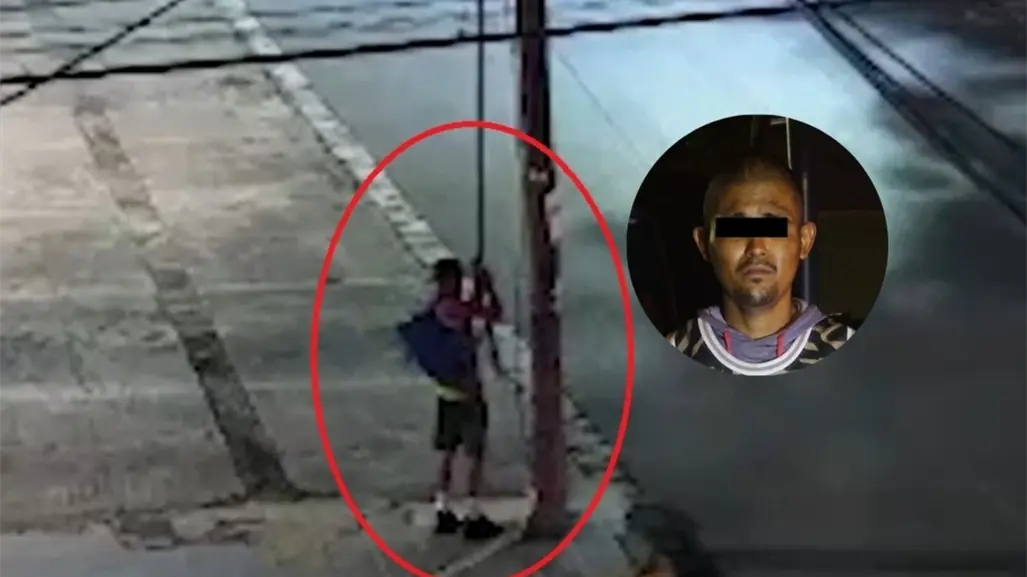 VIDEO | Captan robo de cable en Monterrey y policía actúa al instante contra el responsable