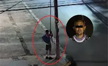 VIDEO | Captan robo de cable en Monterrey y policía actúa al instante contra el responsable