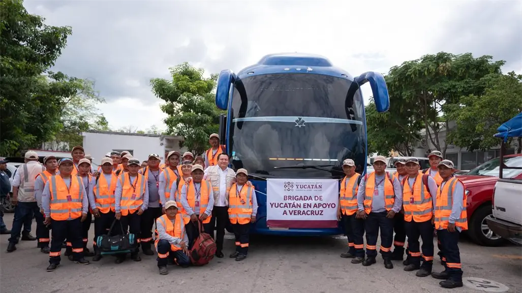 Yucatecos viajan a Veracruz para apoyar a las comunidades afectadas por las inundaciones