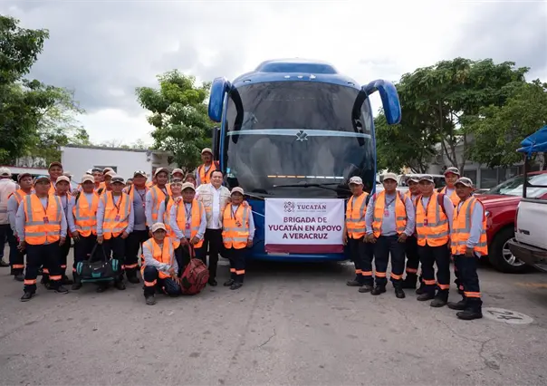 Yucatecos viajan a Veracruz para apoyar a las comunidades afectadas por las inundaciones