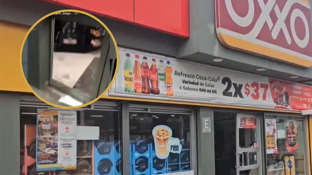 VIDEO | Sujetos exhiben en redes el momento en que asaltaron un OXXO en Tlalnepantla