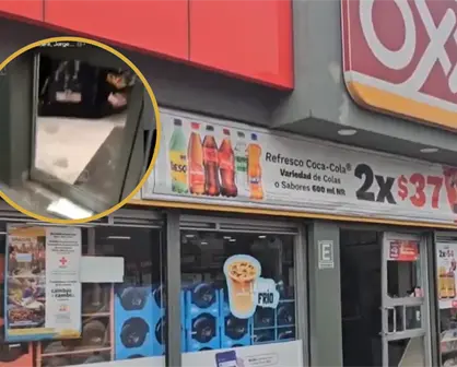 VIDEO | Sujetos exhiben en redes el momento en que asaltaron un OXXO en Tlalnepantla