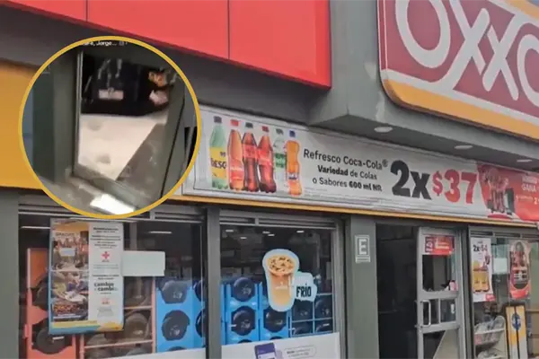 VIDEO | Sujetos exhiben en redes el momento en que asaltaron un OXXO en Tlalnepantla