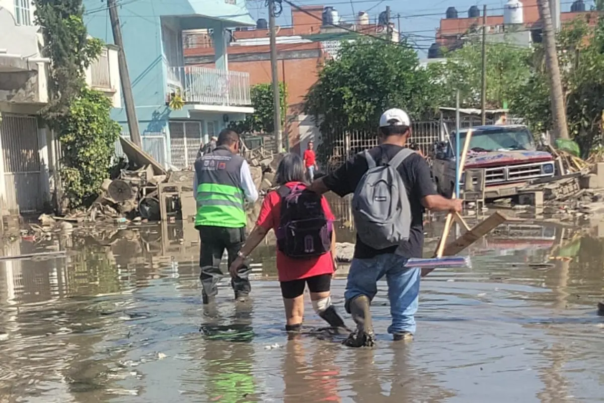 Zona afectada en Veracruz. Foto: X (@SGIRPC_CDMX)