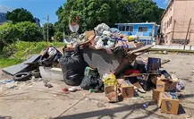 Ciudad Madero entre la basura: contenedor convertido en foco de infección en pleno centro Ciudad Madero entre la basura: contenedor convertido en foco de infección en pleno centro