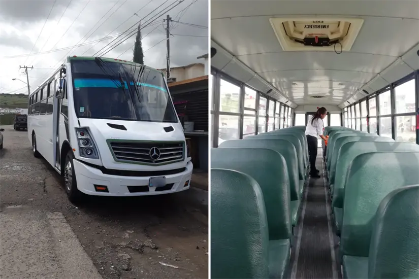 Unidades de transporte, 2020. Foto: Transporte de Personal - EA Logística & Transportación 