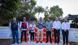David de la Peña entrega vialidad en La Cieneguilla
