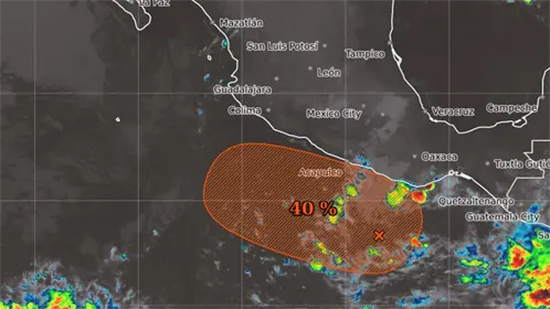 Posible formación de ciclón Sonia provocará fuertes lluvias en el sureste de México
