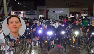 Así fue la rodada en honor de Carlos Emilio, joven de Durango desaparecido en Mazatlán