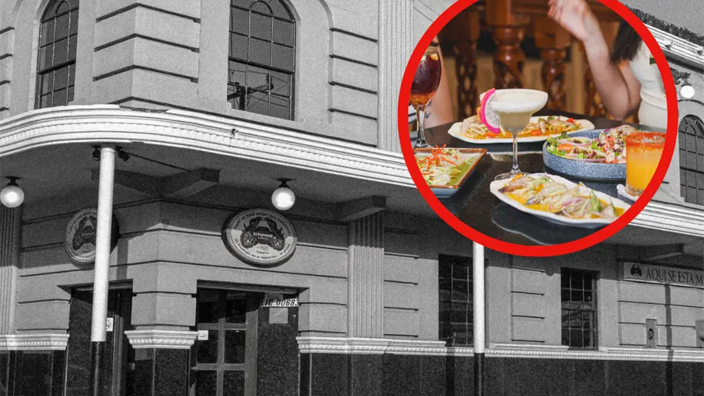 El restaurante de Tampico frente al pantetón municipal famoso por su frase Aqui se está mejor que enfrete
