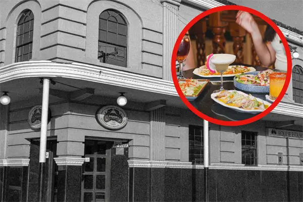El restaurante de Tampico frente al pantetón municipal famoso por su frase Aqui se está mejor que enfrete