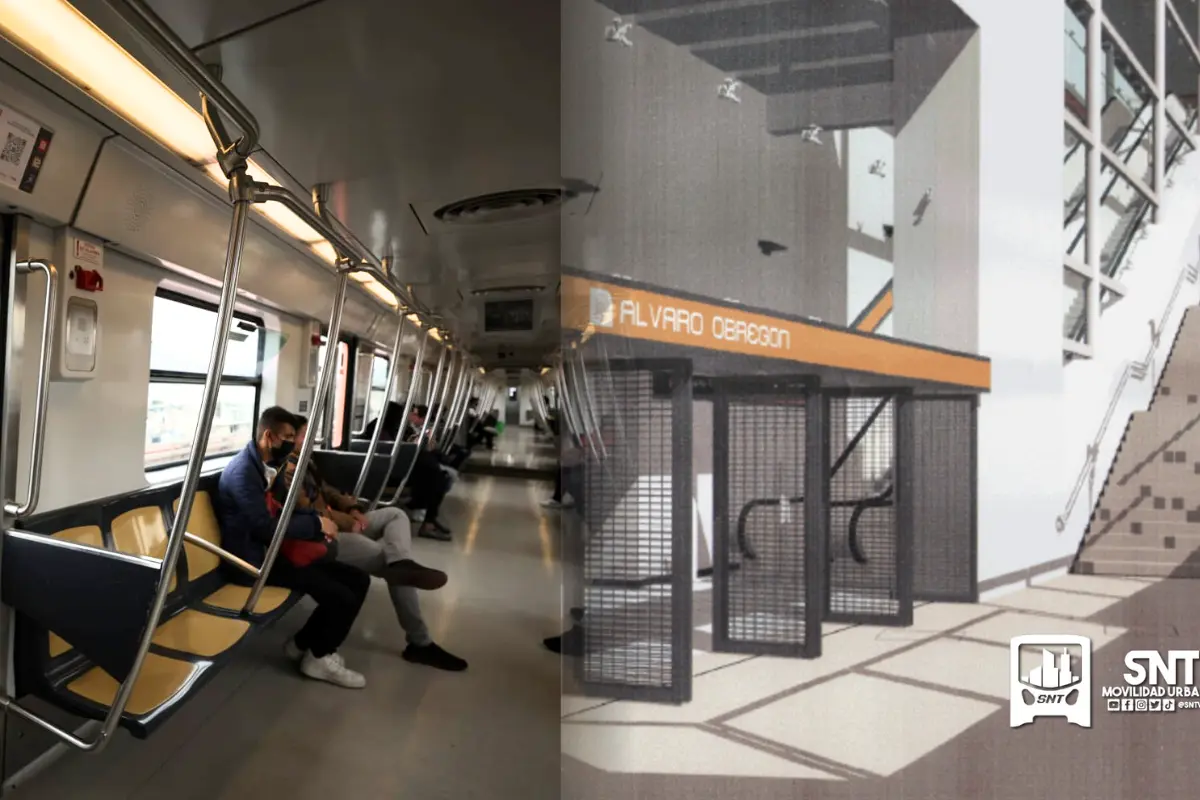 Instalaciones de la Línea 12, vista de la nueva estación Álvaro Obregón. Foto: Jefatura de Gobierno CDMX | X @SntVTC