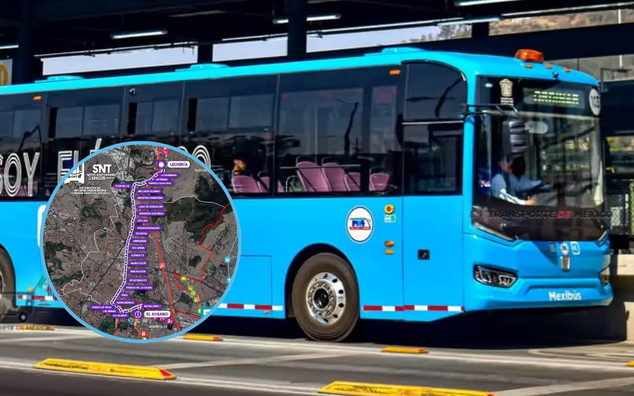 Estas son las posibles estaciones de la Línea V del Mexibús. Foto: X/ @DanielSibaja_ (Canva)