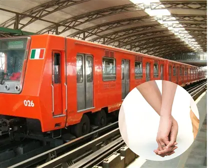 Usuarios del Metro CDMX se realizan tocamientos indebidos y son exhibidos en redes sociales