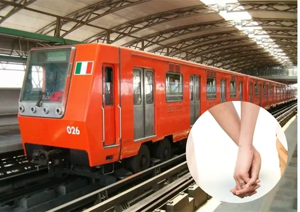 Usuarios del Metro CDMX se realizan tocamientos indebidos y son exhibidos en redes sociales