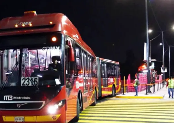 Estas Líneas del Metrobús CDMX tendrá horario nocturno los fines de semana