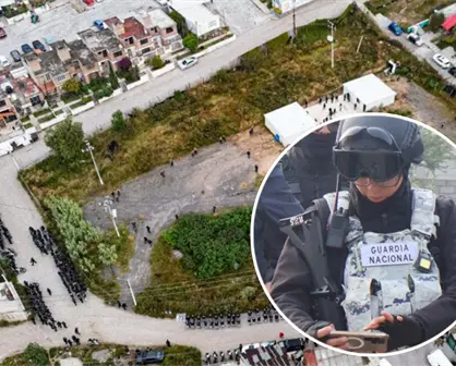 Despliegan operativo en Tultitlán para recuperar predio invadido de escuela preparatoria