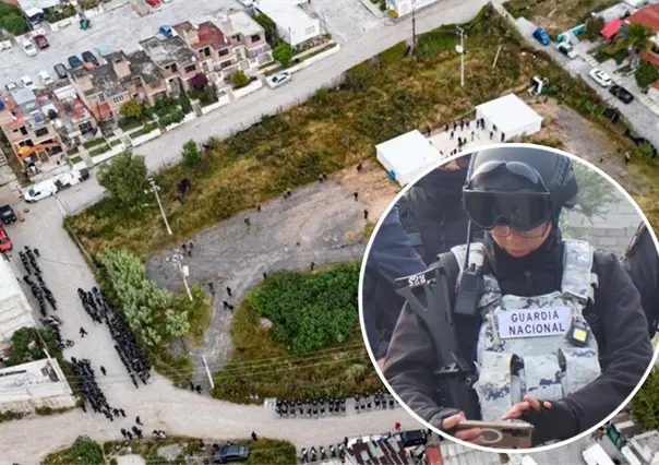Despliegan operativo en Tultitlán para recuperar predio invadido de escuela preparatoria