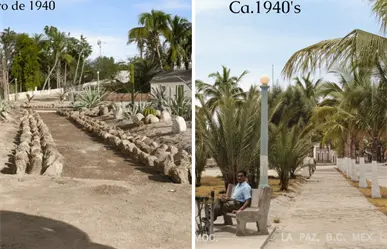 Así lucía el Parque Cuauhtémoc en La Paz, BCS en la década de los 40s