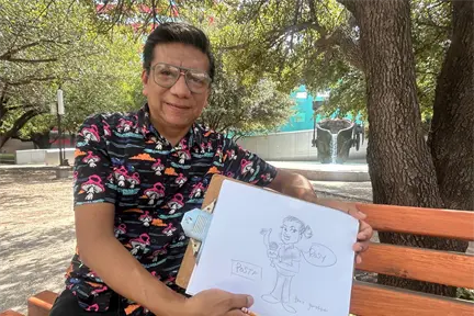 Tony Garabato: El caricaturista regio que transforma rostros en arte Tony Garabato: El caricaturista regio que transforma rostros en arte