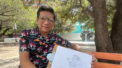 Tony Garabato: El caricaturista regio que transforma rostros en arte