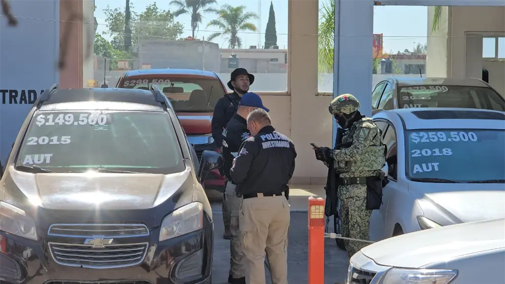 Catean Fiscalía, Ejército y Guardia Nacional lotes de autos de Durango