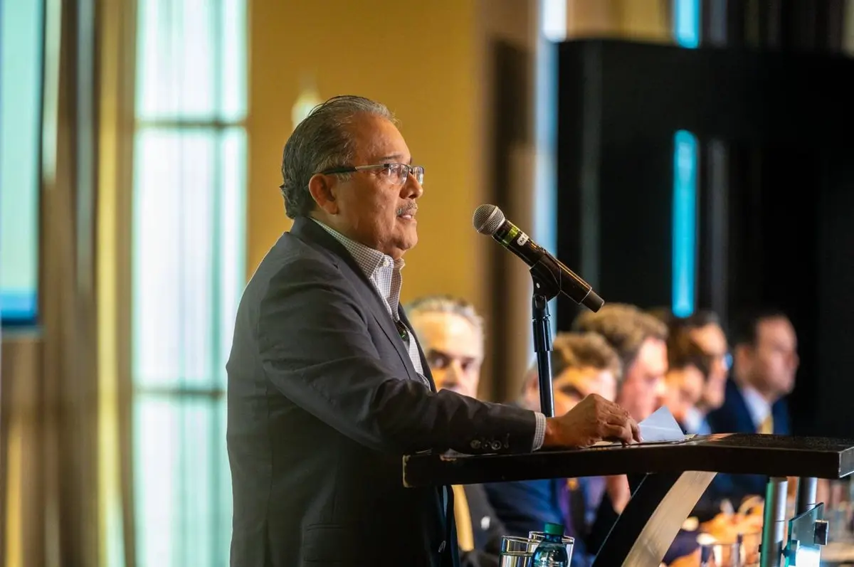 El alcalde de Escobedo, Andrés Mijes, se comprometió a emplear acciones para mejorar la calidad del aire. Foto: Gobierno de Escobedo
